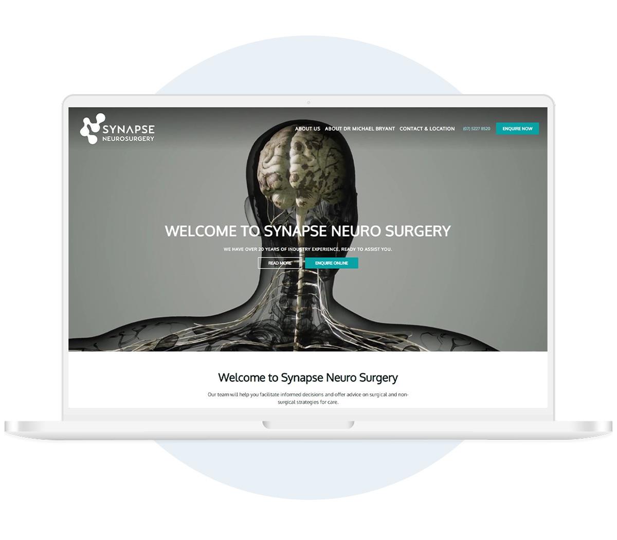 Medical Website Design for Synapse Neurosurgery