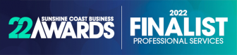 2022 sunshine coast business awards finalist badge