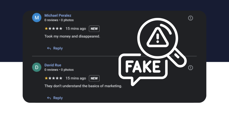 Fake google reviews