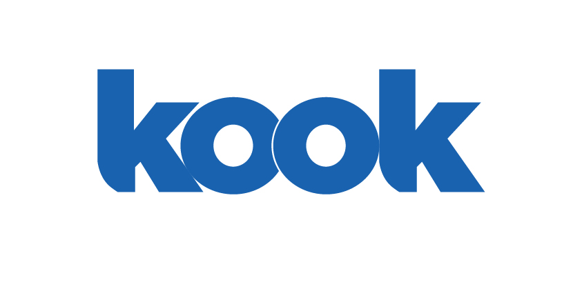 Kook primary blue logo